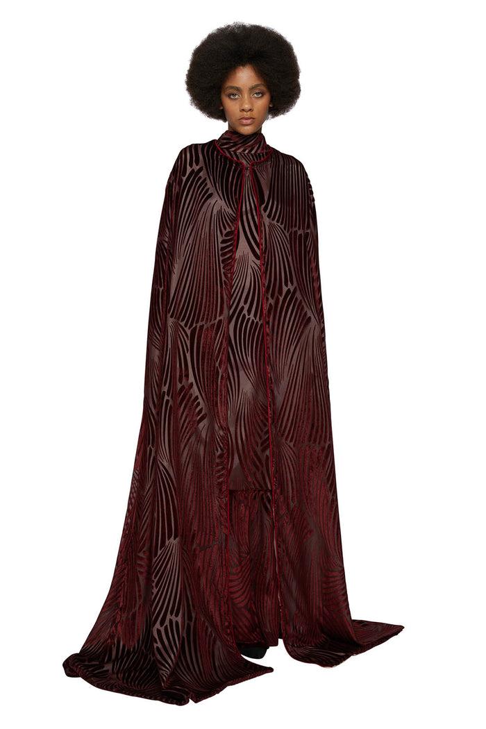 f.r.s. for restless sleepers PANNICHI COATS Geometric velvet bordeaux