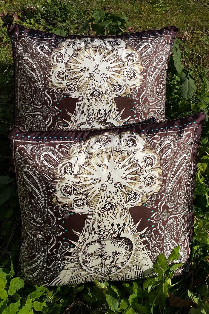 f.r.s. for restless sleepers PILLOW 70x70 HOMEWEAR Heart brown