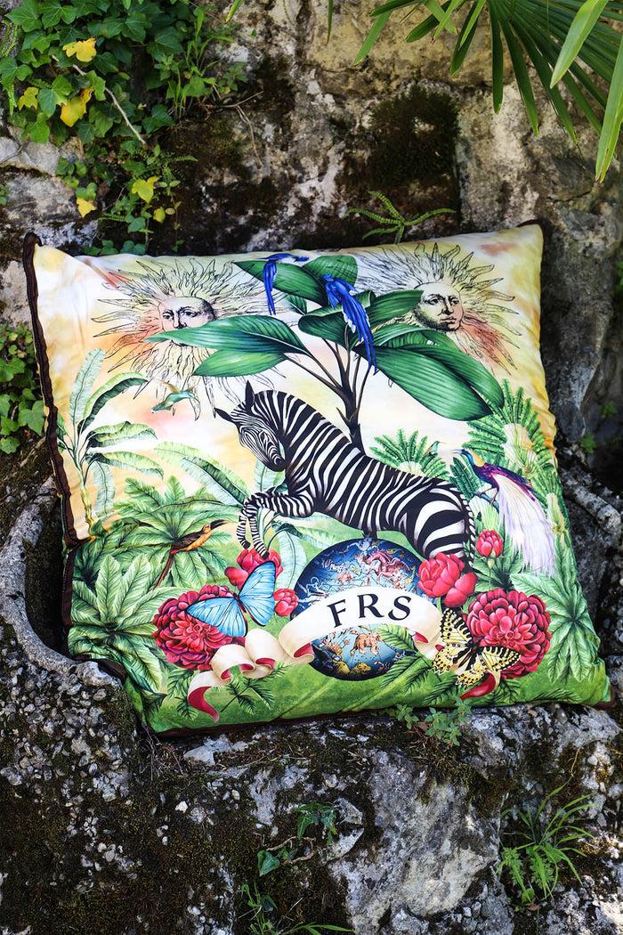 f.r.s. for restless sleepers PILLOW 90x90 HOMEWEAR Jungle zebra yellow