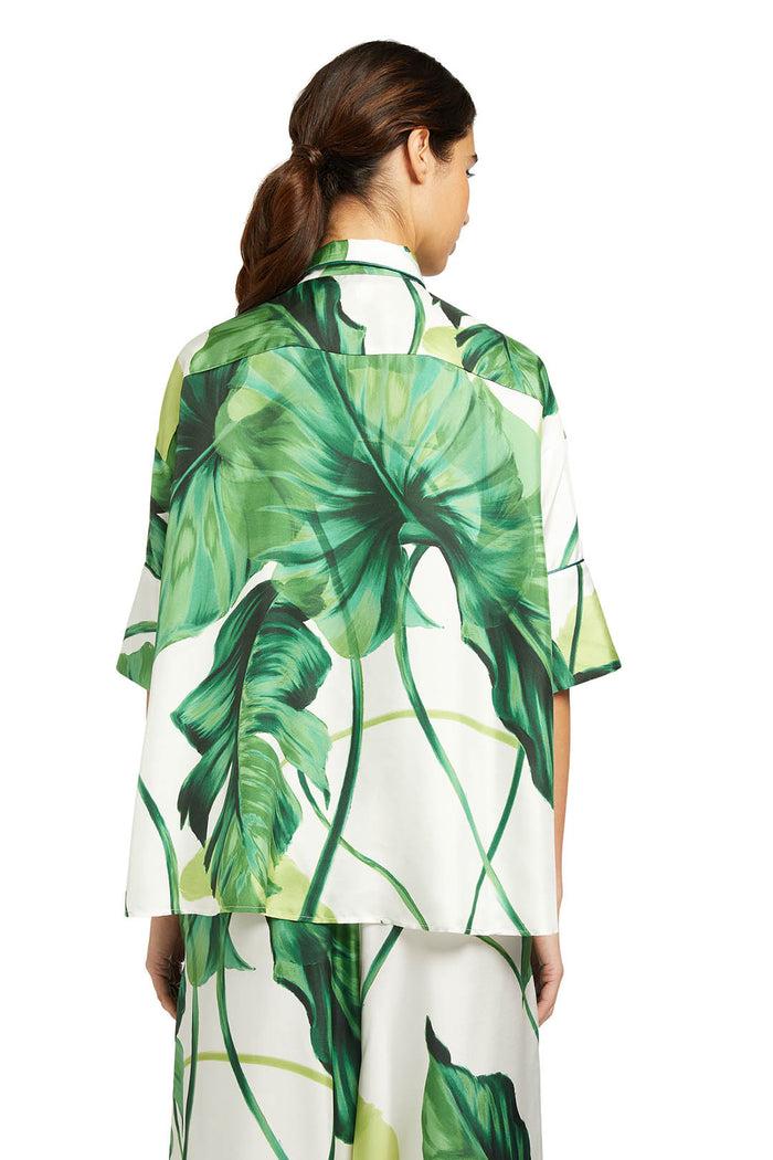 F.r.s. For Restless Sleepers PISTIS SHIRTS Painted Leaves Green