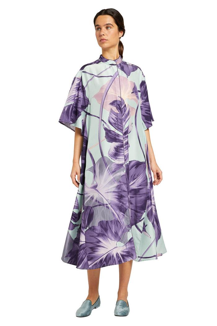 f.r.s. for restless sleepers POLEMUSA DRESSES Painted leaves purple