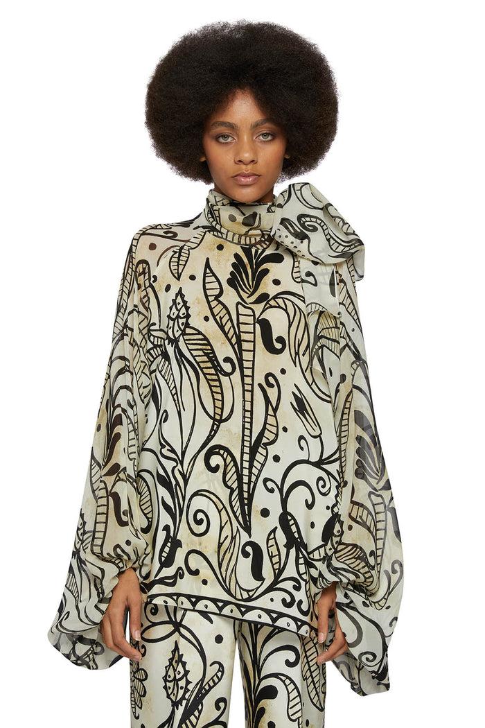 f.r.s. for restless sleepers POLIMNIA SHIRTS Nineteen century ramages ivory black