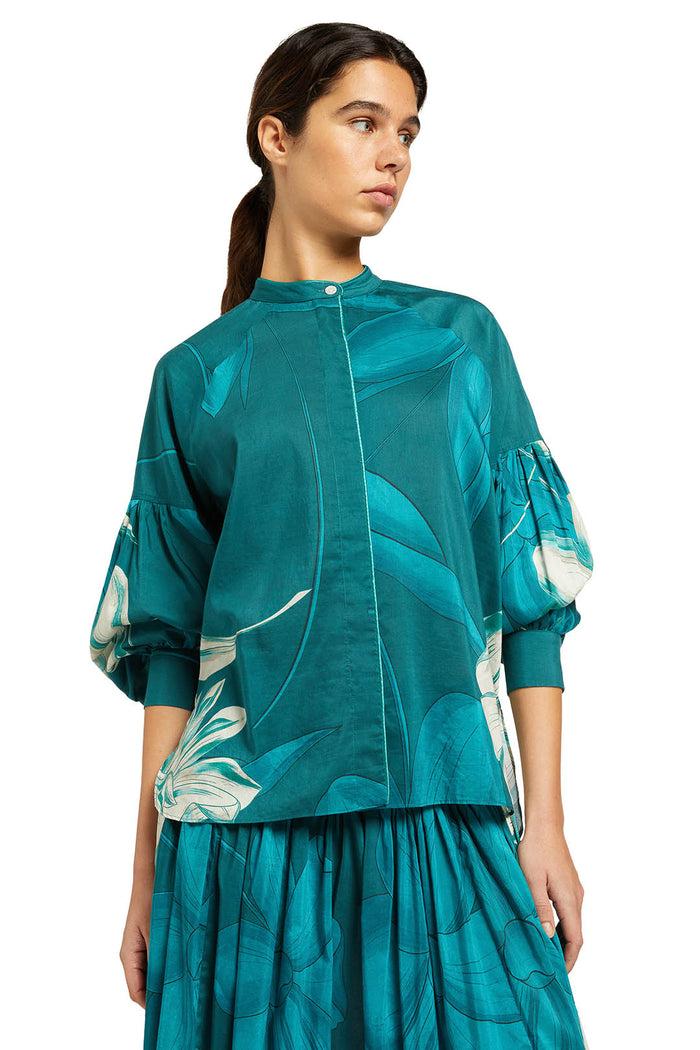 f.r.s. for restless sleepers TALESTRI SHIRTS Teal flowers