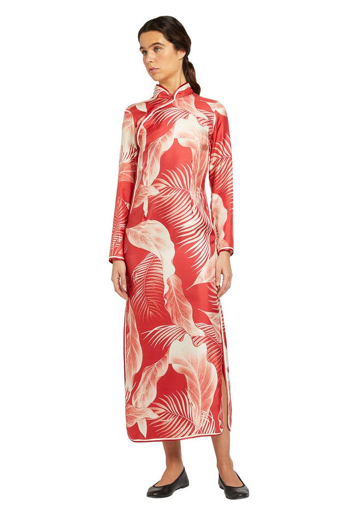 f.r.s. for restless sleepers TESEO DRESSES White leaves