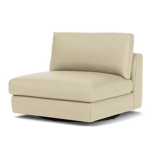 f2 Cello Swivel Chair in Broadway Alabaster PROMOTION LIVING