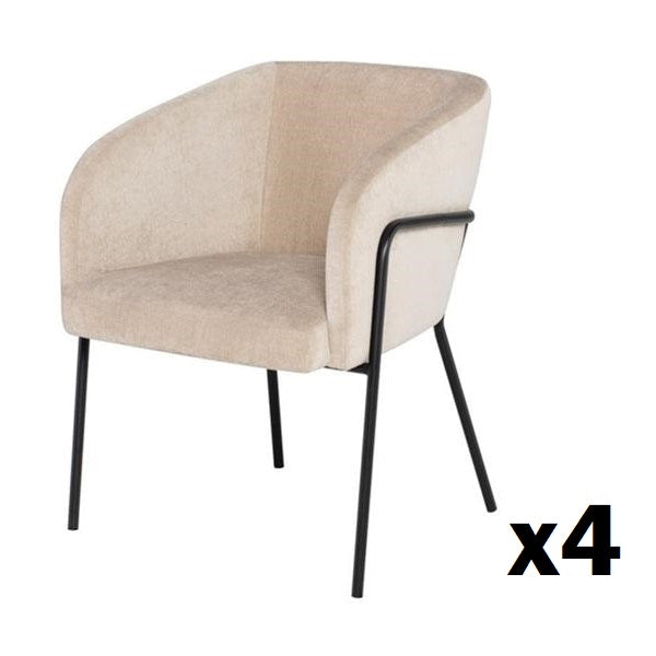 f2 Estella Dining Chair Set in Almond DINING