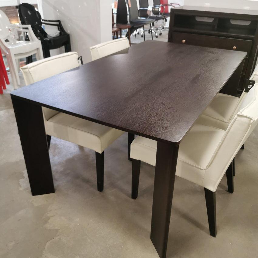 f2 Evette Dining Table in Dark Walnut DINING