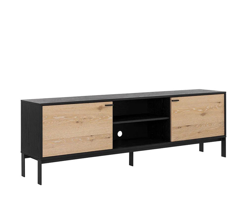 f2 Rosso Media Console and Cabinet LIVING