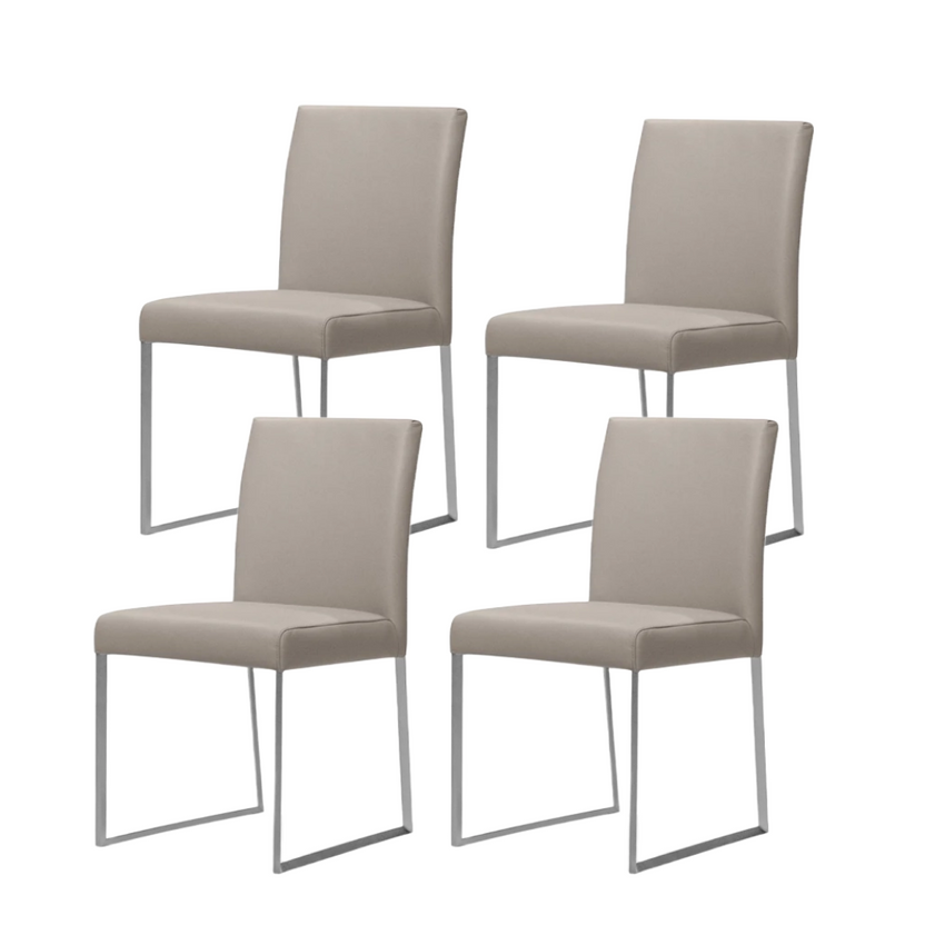 f2 Tate Dining Chair Set in Pewter DINING