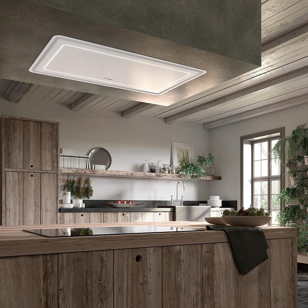Faber High-Light 36" Ceiling Range Hood White Matte