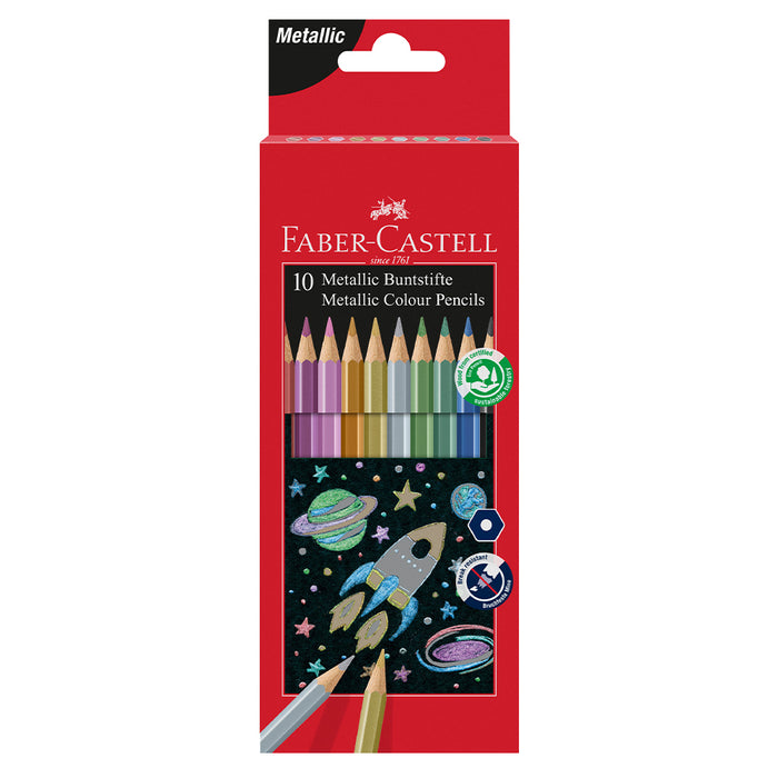 faber castell 10 Metallic Colour Pencils - #201583 Colour Pencils