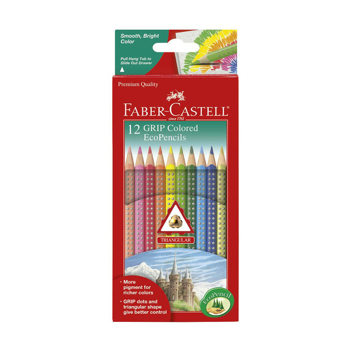 faber castell 12 Grip Coloured EcoPencils - #9121012 Colour Pencils