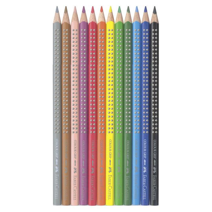 Faber Castell 12 Grip Watercolour EcoPencils - #9121212 Watercolour Pencils