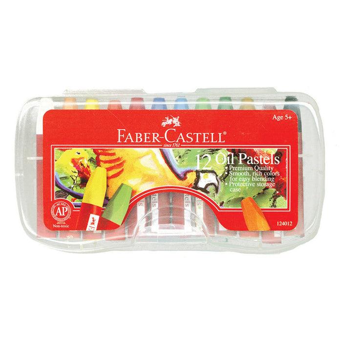 faber castell 12 Oil Pastels in Storage Case - #124012 Oil Pastels