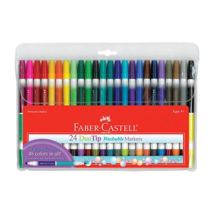 faber castell 24 DuoTip Washable Markers - #153024 DuoTip Markers