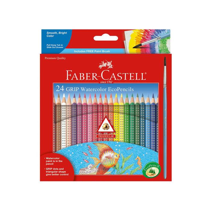 Faber Castell 24 Grip Watercolour EcoPencils - #9121224 Watercolour Pencils