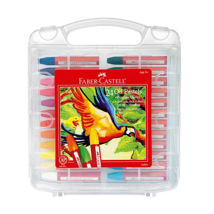 faber castell 24 Oil Pastels in Storage Case - #124024 Oil Pastels