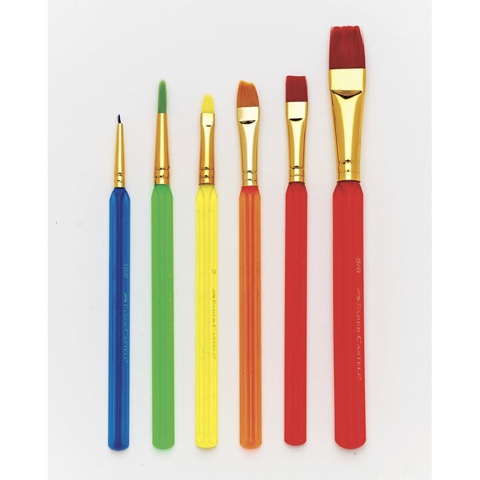 Faber Castell 6 Assorted Triangular Paint Brushes - #14532 Paint Brushes