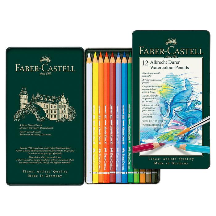 Faber Castell Albrecht Dürer® Artists' Watercolour Pencils - Tin Of 12 - #117512 Watercolour Pencils