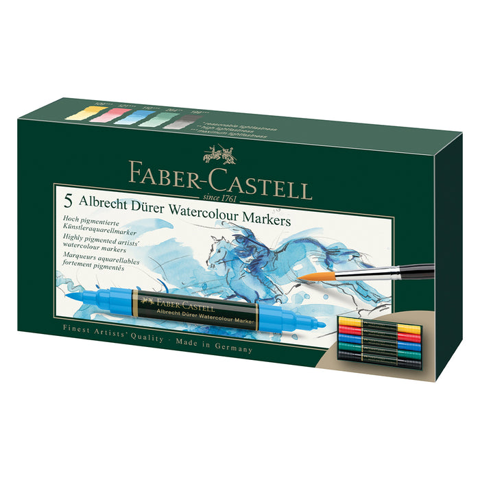 faber castell Albrecht Dürer® Watercolor Markers - Gift Box of 5 - #160305 Watercolour Markers