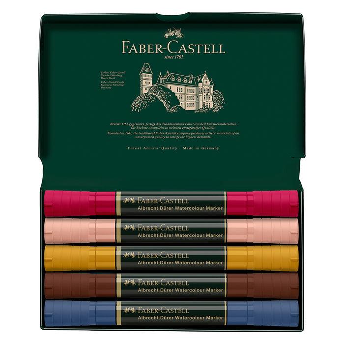 Faber Castell Albrecht Dürer® Watercolour Markers - Portrait Wallet Of 5 - #160307 Watercolour Markers
