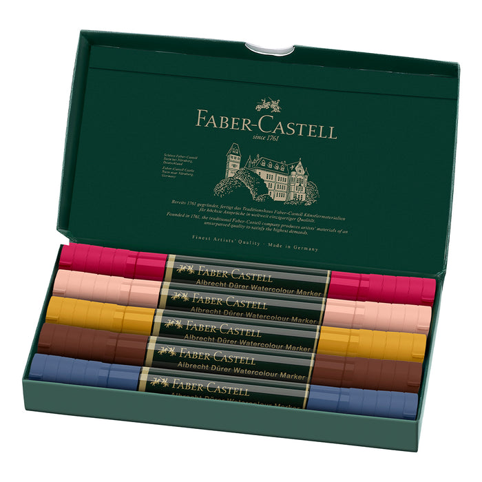 Faber Castell Albrecht Dürer® Watercolour Markers - Portrait Wallet Of 5 - #160307 Watercolour Markers