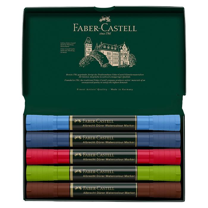 Faber Castell Albrecht Dürer® Watercolour Markers - Urban Sketching Wallet Of 5 - #160308 Watercolour Markers