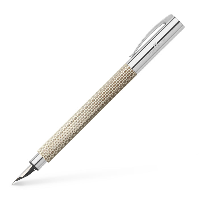 faber castell Ambition Fountain Pen OpArt White Sand - Fine - #149621 Fountain Pen