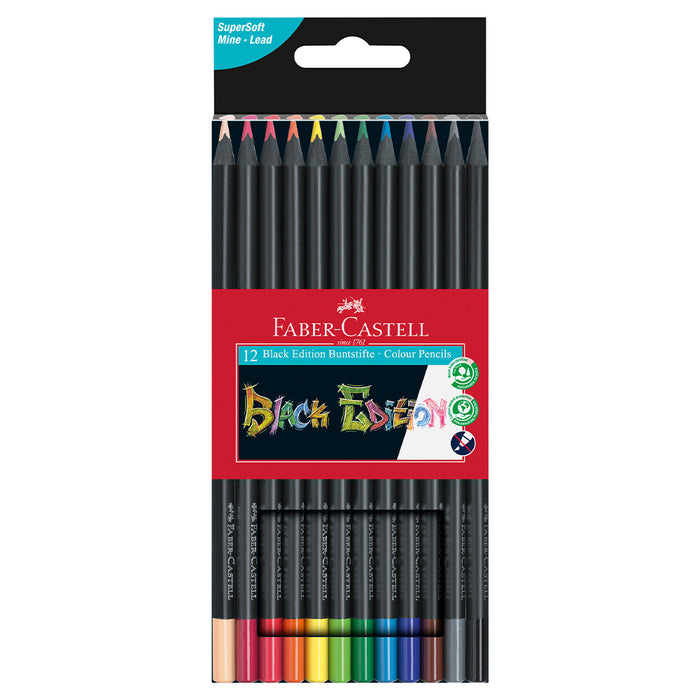faber castell Black Edition colour pencils box of 12 #116412 Colour Pencils