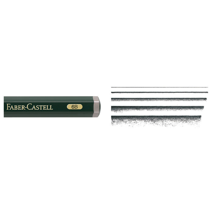 Faber Castell Castell® 9000 Jumbo Graphite Pencil - 6B - #119306 Graphite Pencil