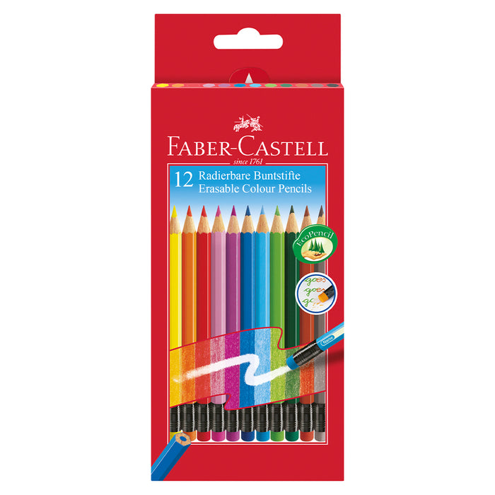 faber castell Classic Colours erasable colour pencils wallet of 12 #116612 Colour Pencils
