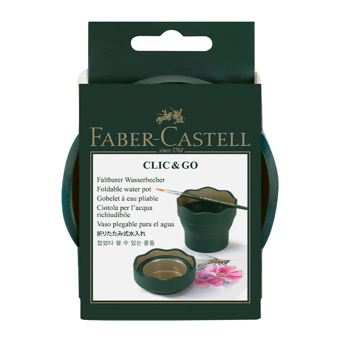Faber Castell Clic & Go Water Cup - Green - #181520 Clic U0026 Go Water Cup