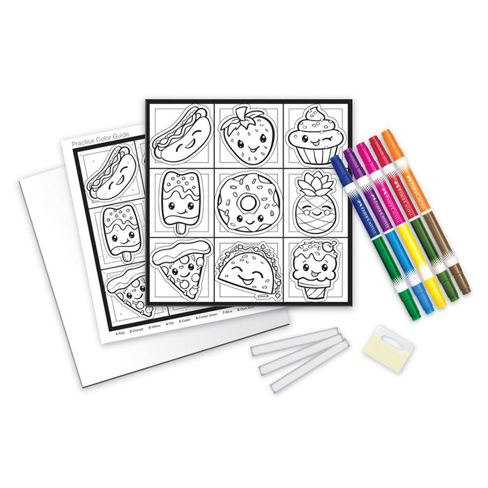 Faber Castell Colour By Number Foodie Friends - #14336 Colour By Number