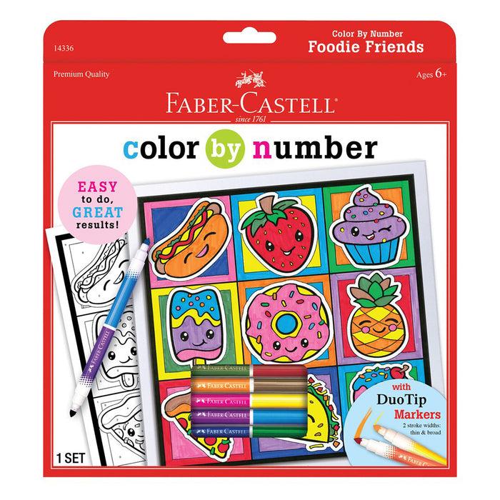 Faber Castell Colour By Number Foodie Friends - #14336 Colour By Number