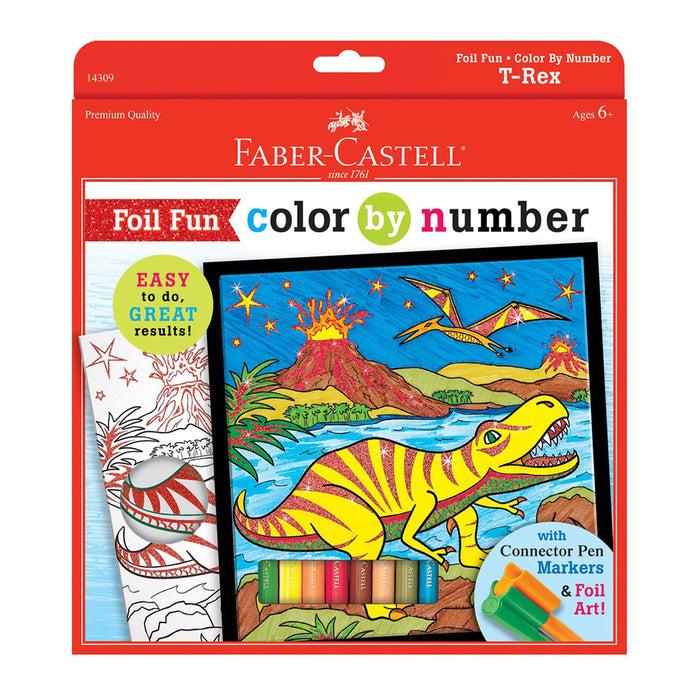 faber castell Colour by Number T-Rex Foil Fun - #14309 Colour by Number