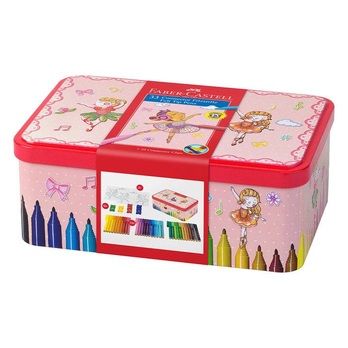 Faber Castell Connector Felt Tip Pen Set Ballerina 45 Pieces #155534 Connector Markers