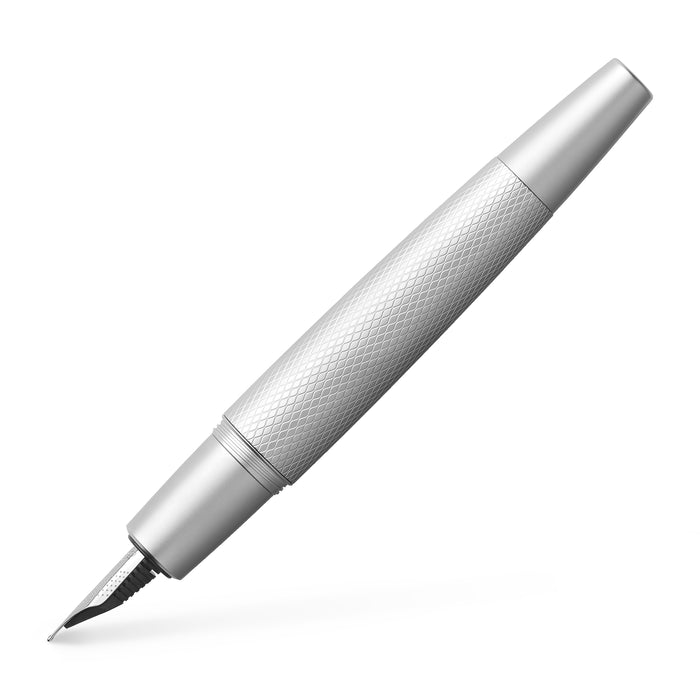 faber castell e-motion Fountain Pen Pure Silver - Fine - #148671 Fountain Pen