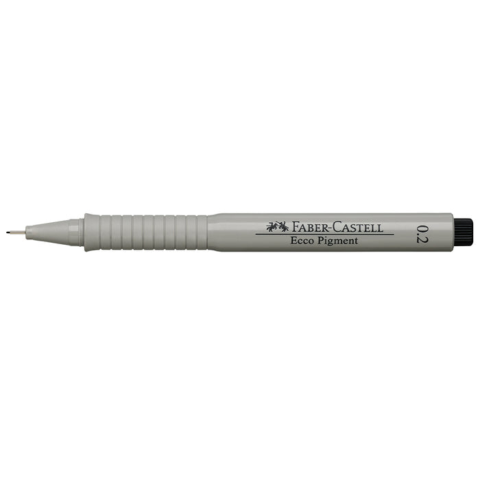 Faber Castell Ecco Pigment Pen Black - 0.2mm - #166299 Ecco Pigment