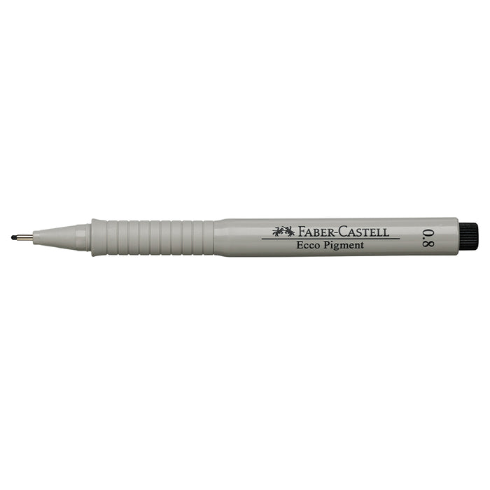 Faber Castell Ecco Pigment Pen Black - 0.8mm - #166899 Ecco Pigment