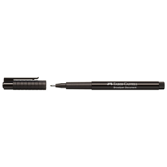 Faber Castell Fibre Tip Pen Broadpen Document Black - #155499 Broadpen