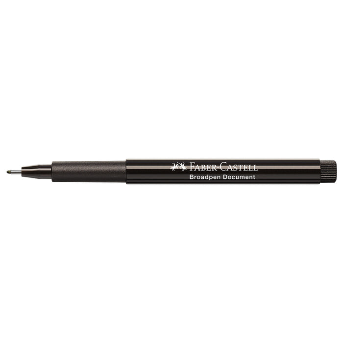Faber Castell Fibre Tip Pen Broadpen Document Black - #155499 Broadpen