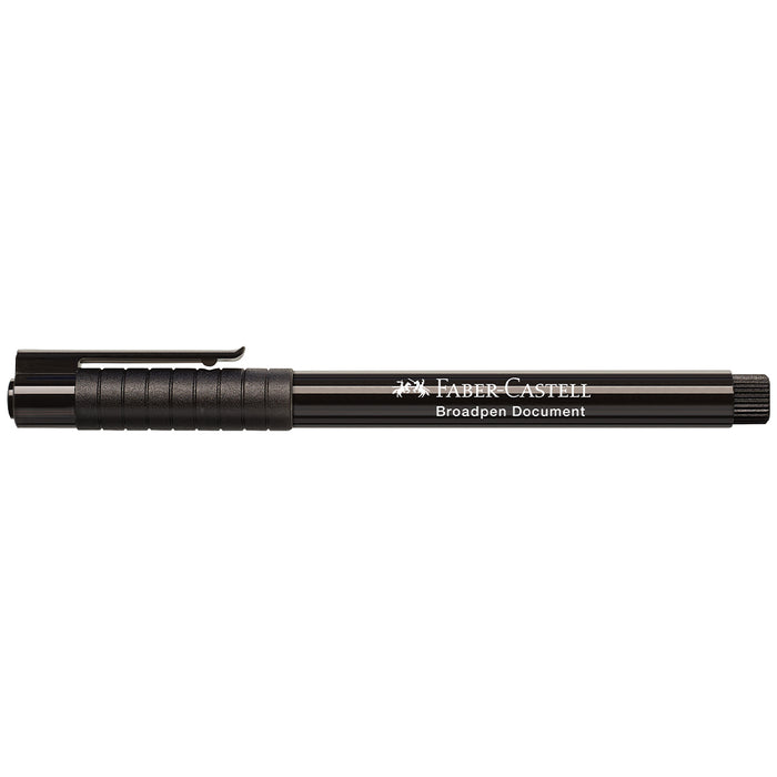 Faber Castell Fibre Tip Pen Broadpen Document Black - #155499 Broadpen