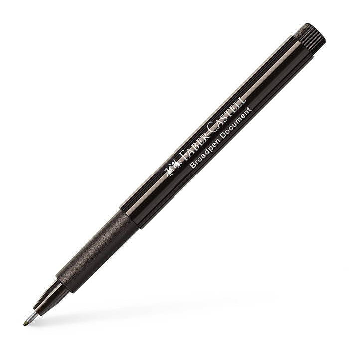 faber castell Fibre tip pen Broadpen document black - #155499 Broadpen