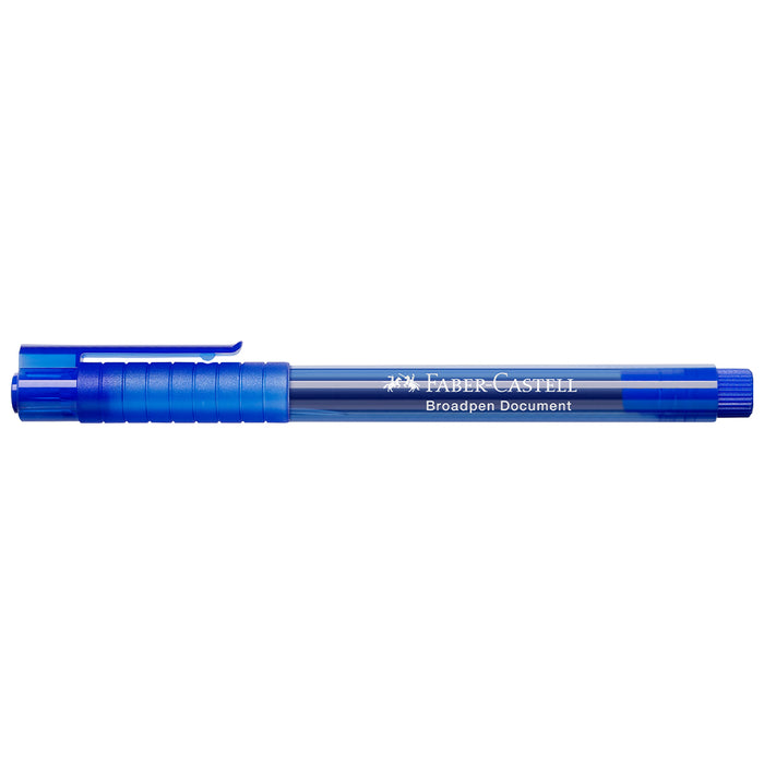 Faber Castell Fibre Tip Pen Broadpen Document Blue - #155451 Broadpen