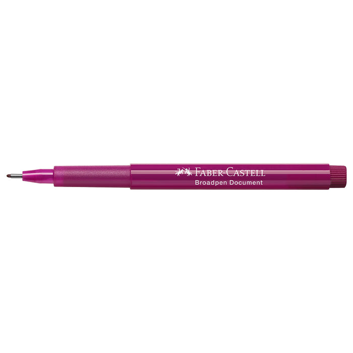 Faber Castell Fibre Tip Pen Broadpen Document Magenta - #155437 Broadpen