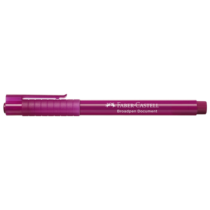 Faber Castell Fibre Tip Pen Broadpen Document Magenta - #155437 Broadpen