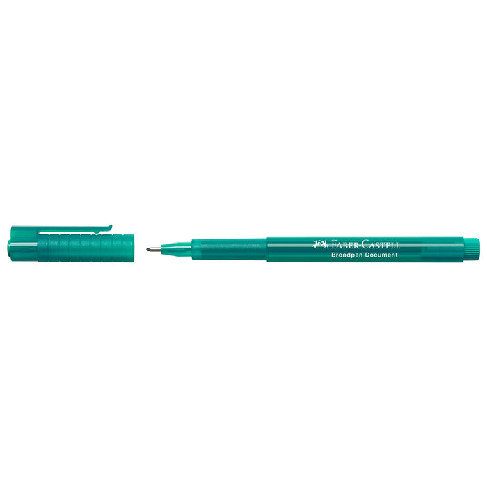 Faber Castell Fibre Tip Pen Broadpen Document Turquoise - #155456 Broadpen