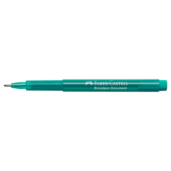 Faber Castell Fibre Tip Pen Broadpen Document Turquoise - #155456 Broadpen