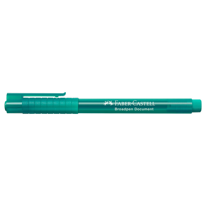 Faber Castell Fibre Tip Pen Broadpen Document Turquoise - #155456 Broadpen