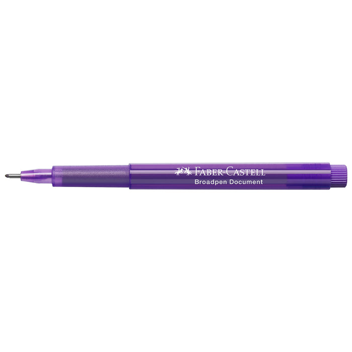 Faber Castell Fibre Tip Pen Broadpen Document Violet - #155436 Broadpen